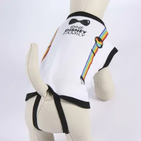 Dog T-shirt Disney Pride White