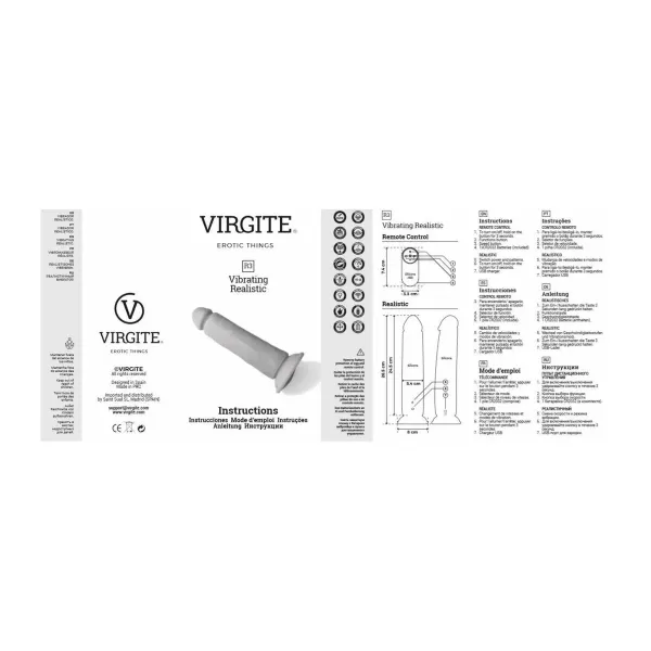 Realistic Vibrator Virgite 24,5 cm