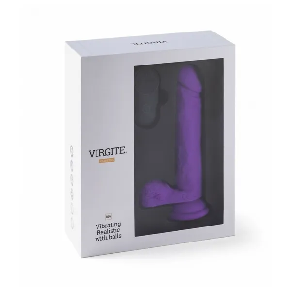 Realistic Vibrator Virgite Purple 16 cm