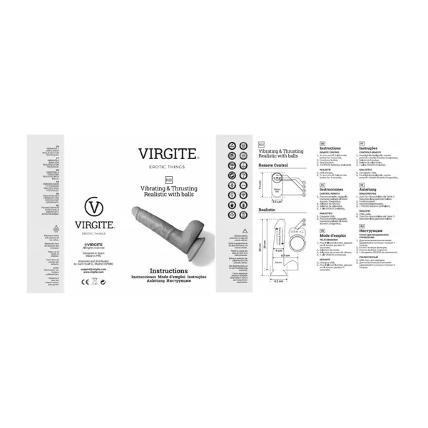 Realistic Vibrator Virgite 20 cm