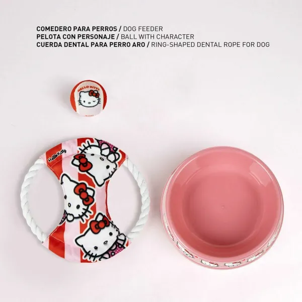 Welcome Gift Set for Dogs Hello Kitty Pink 21,0 x 21,0 x 8,8 cm 3 Pieces