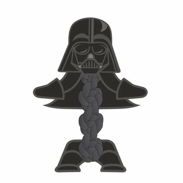 Košļājamā rotaļlieta suņiem Star Wars Melns 11 x 27 x 9,5 cm