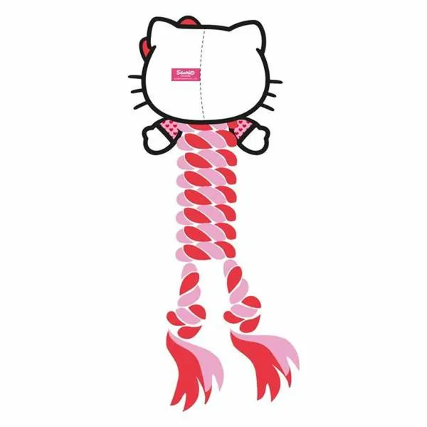 Košļājamā rotaļlieta suņiem Hello Kitty Sarkans 9,5 x 30 x 9,5 cm