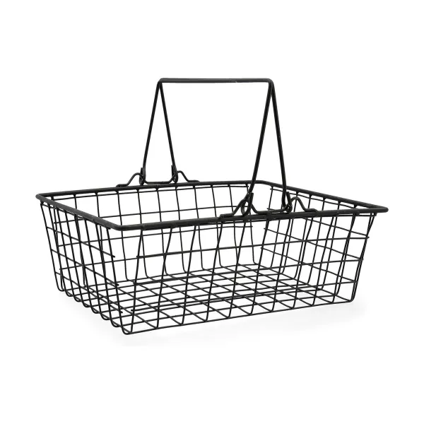 Stiepļu grozs Quid Ebano Metāls Tērauds 30 x 23 x 10,5 cm