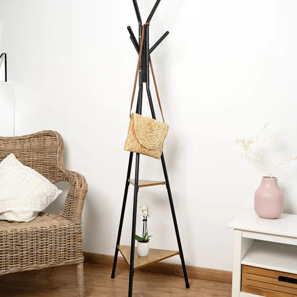 Вешалка на ножке Vinthera Moa Tērauds Melns 49,5 x 49,5 x 180 cm