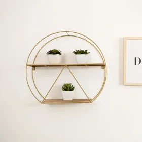 Shelves Vinthera Moa Golden Steel 50 x 12 cm (6 Units)