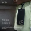 Moshi Napa MagSafe - Leather case for iPhone 15 Pro (Midnight Black)