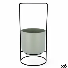 Горшок с подставкой Vinthera Moa Зеленый Металл 18 x 18 x 39 cm (6 штук)