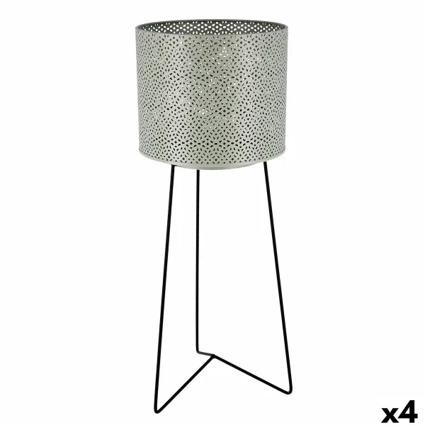Горшок с подставкой Vinthera Moa Зеленый Металл 22 x 22 x 58 cm (4 штук)