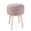 Stool with storage Vinthera Moa Wood 34 x 34 x 45 cm (2 Units)