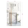 Side table Vinthera Moa Black Beige 120 x 85 x 40 cm