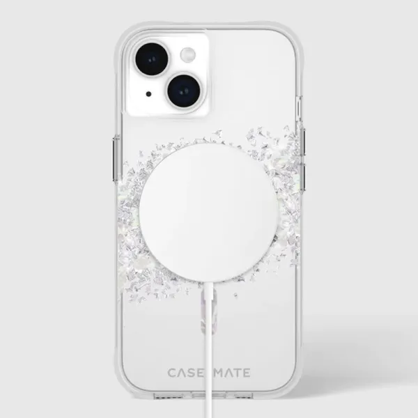 Case-Mate Karat MagSafe - Case for iPhone 15 / iPhone 14 / iPhone 13 decorated with mother of pearl (A Touch of Pearl)