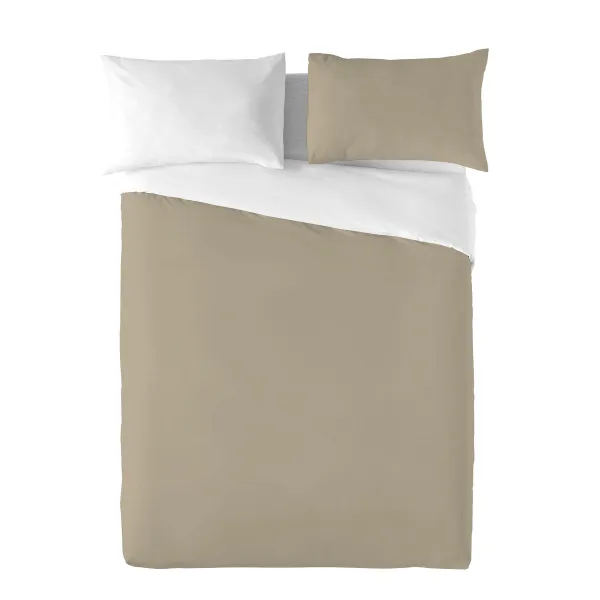 Nordic cover Naturals FUNDA NORDICA BICOLOR REVERSIBLE White Beige 140 x 200 cm Reversible