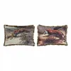 Tyyny DKD Home Decor Alumiini Siirtomaatyylinen Viidakko (2 osaa) (2 Kappaletta)