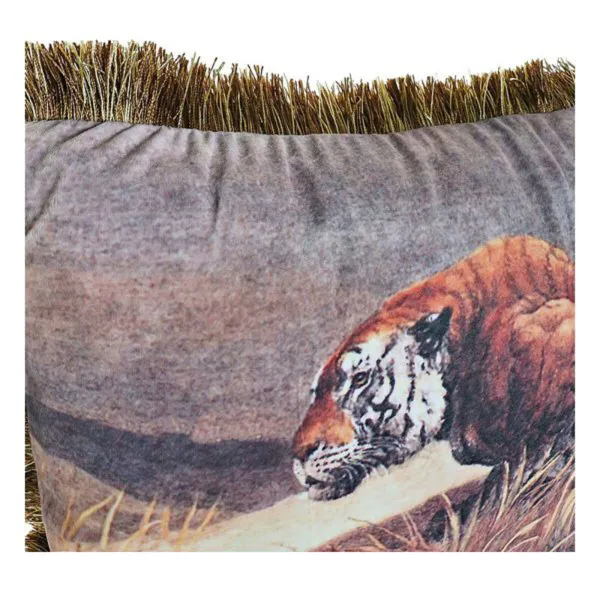 Tyyny DKD Home Decor Alumiini Siirtomaatyylinen Viidakko (2 osaa) (2 Kappaletta)