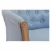 Taburetė DKD Home Decor Mėlyna Poliesteris Medžio Kaučiukmedžio mediena 58 x 56 x 69 cm