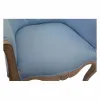 Taburetė DKD Home Decor Mėlyna Poliesteris Medžio Kaučiukmedžio mediena 58 x 56 x 69 cm