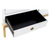 Kaappi DKD Home Decor Valkoinen Kullattu Metalli Poppeli 120 x 50 x 175 cm