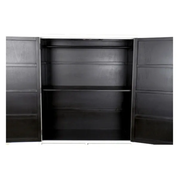 Kaappi DKD Home Decor Valkoinen Kullattu Metalli Poppeli 120 x 50 x 175 cm