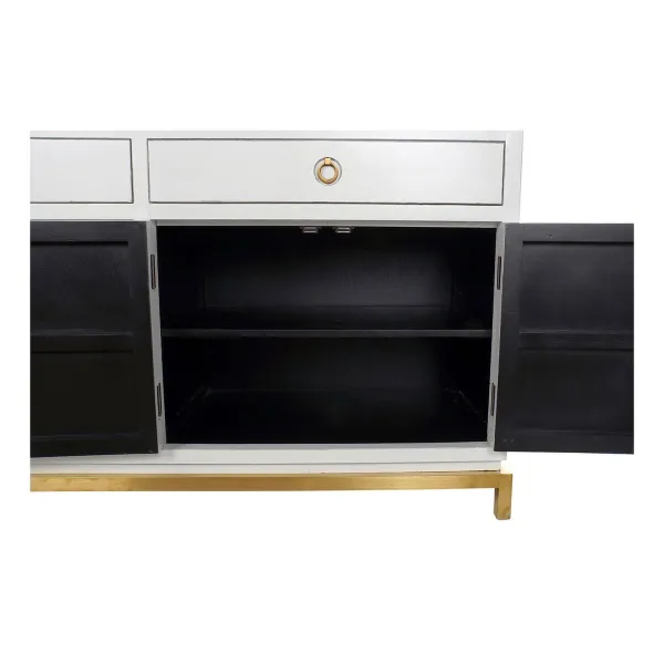 Устройство DKD Home Decor Kamakura Белый Позолоченный Металл Тополь 150 x 50 x 80 cm (150 x 50 x 80 cm)