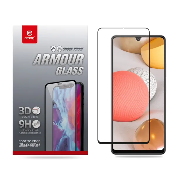 Crong 3D Armor Glass - 9H Full Glue Tempered Glass for the entire Samsung Galaxy A42 5G screen