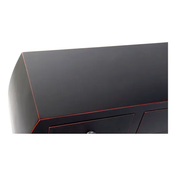 Stalas su 3 stalčiais DKD Home Decor Juoda 96 x 26 x 80 cm