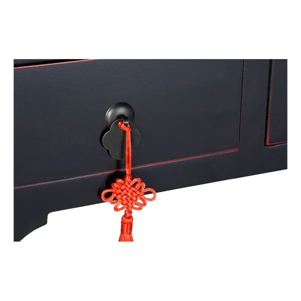 Мебель для прихожей с 3 ящиками DKD Home Decor Чёрный 96 x 26 x 80 cm