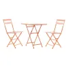Stalo rinkinys su 2 kėdėmis DKD Home Decor MB-177412 Koralas 60 x 60 x 75 cm (3 pcs)