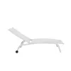 Šezlongas DKD Home Decor Su ratais PVC Aliuminis (187,5 x 64 x 97 cm)