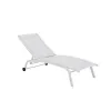 Šezlongas DKD Home Decor Su ratais PVC Aliuminis (187,5 x 64 x 97 cm)