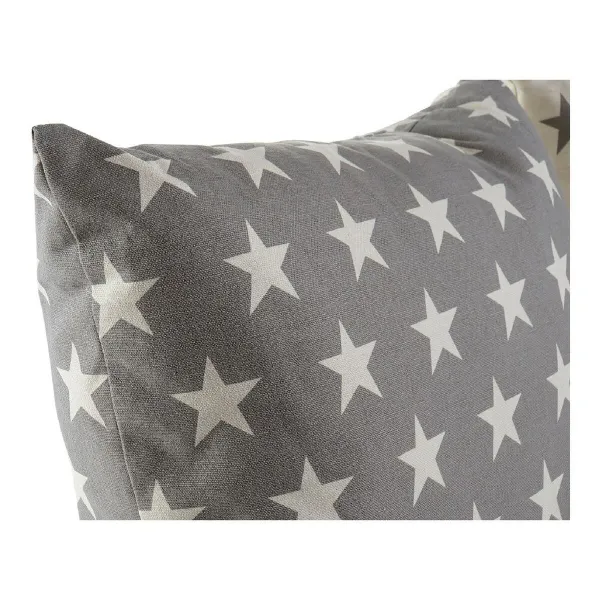 Pagalvėlė DKD Home Decor Rusvai gelsva Ruda 60 x 10 x 60 cm Žvaigždės (2 vnt.)