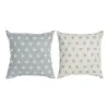 Подушка DKD Home Decor Синий 60 x 10 x 60 cm Звезды Белый (2 штук)