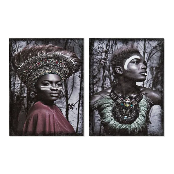 Canvas DKD Home Decor Canvas Koks MDF 30 x 1,8 x 40 cm