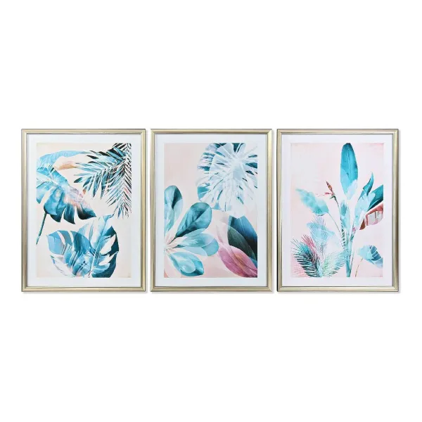 Paveikslas DKD Home Decor Stiklas Medžio MDF 60 x 4 x 80 cm
