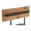 Seinäpeili DKD Home Decor Musta Metalli Kuusi Peili (80 x 15 x 20 cm)