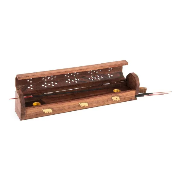 Eterisko eļļu dedzinātājs DKD Home Decor Koks Bambuss Mandala Dabisks 26 x 8 x 8 cm Vīraks (6 gb.)