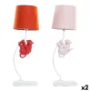 Galda lampa DKD Home Decor Poliesters Sveķi 25W 220 V Mērkaķis (2 pcs) (19 x 17 x 53 cm)