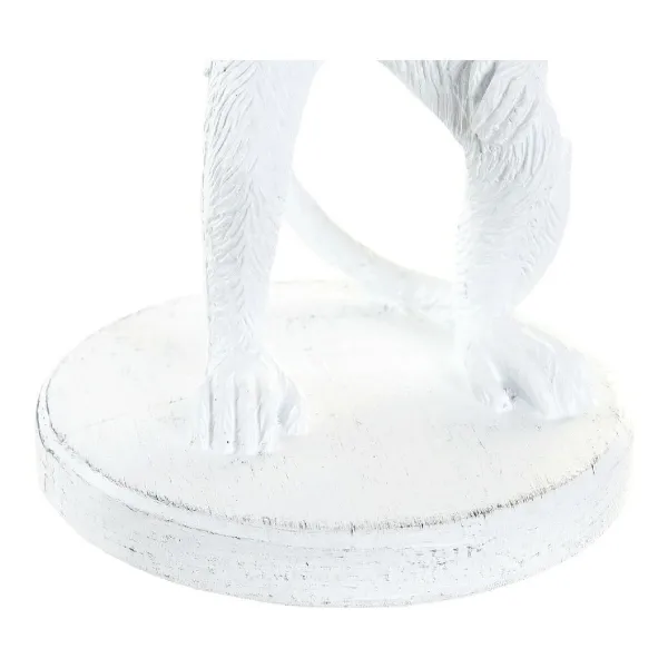 Stalinė lempa DKD Home Decor Balta Juoda Poliesteris Metalinis Derva 25W 220 V Beždžionė (2 pcs) (20 x 20 x 45 cm)