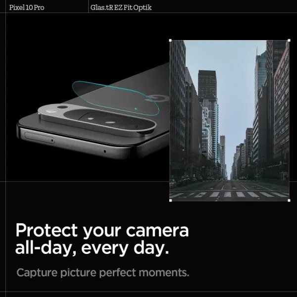 Spigen Optik GLAS.TR Camera Protector 2-Pack - Lens Protector for Google Pixel 10 Pro (Crystal Clear)