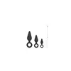 Anal plug EasyToys Black Set 3 Pieces