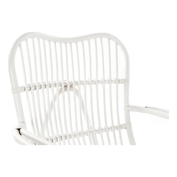 Šūpuļkrēsls DKD Home Decor Balts 75 x 85 x 85 cm