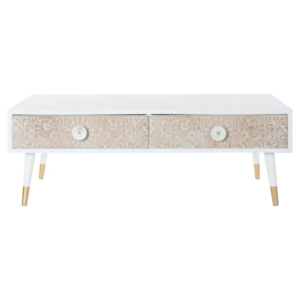 ТВ шкаф DKD Home Decor Белый Ель Светло-коричневый (120 x 65 x 42 cm)