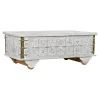 Sivupöytä DKD Home Decor MB-182010 Valkoinen Kullattu Metalli Mangopuu 115 x 60 x 45 cm