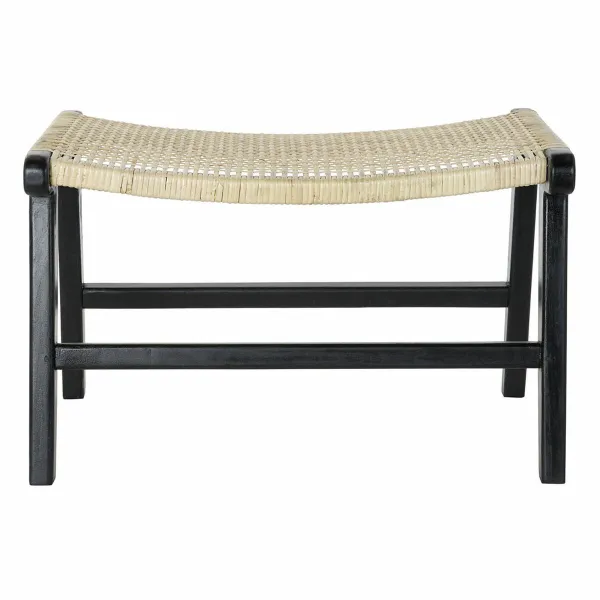 Taburete DKD Home Decor 8424001823192 65 x 47 x 40 cm Dabisks Tīkkoks Melns