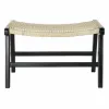 Taburetė DKD Home Decor 8424001823192 65 x 47 x 40 cm Natūralus Tikmedis Juoda