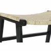 Taburete DKD Home Decor 8424001823192 65 x 47 x 40 cm Dabisks Tīkkoks Melns
