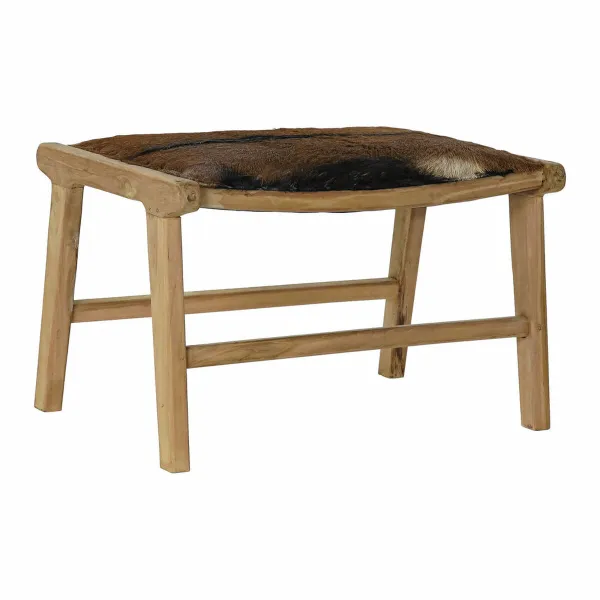 Taburetė DKD Home Decor 8424001823215 Ruda Spalvotas Natūralus Tikmedis 65 x 47 x 42 cm