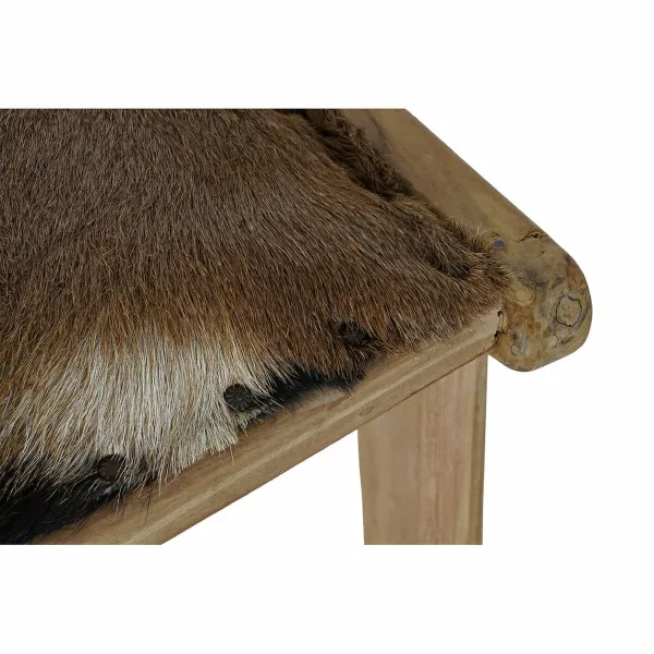 Taburetė DKD Home Decor 8424001823215 Ruda Spalvotas Natūralus Tikmedis 65 x 47 x 42 cm