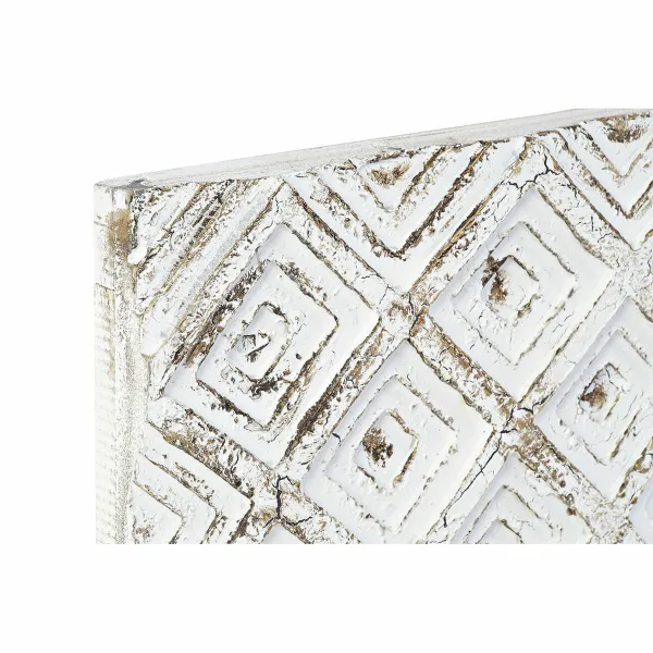 Päätylevy DKD Home Decor 162 x 4 x 82 cm Valkoinen Puu MDF