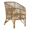 Garden sofa DKD Home Decor Natural 56 x 52 x 82 cm